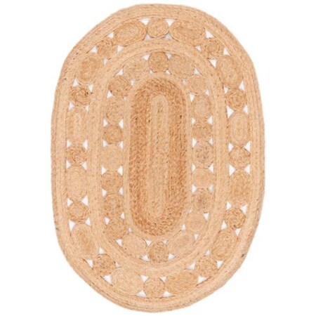 Safavieh 8 x 10 ft. Natural Fiber Oval Hand Woven Area Rug, Natural NFB265A-8OV